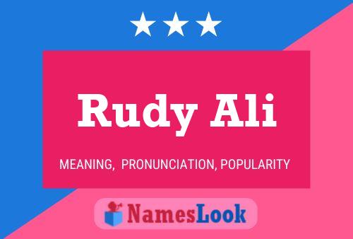 Rudy Ali Name Poster