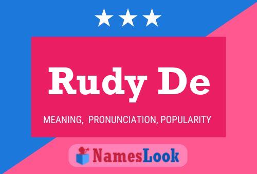 Rudy De Name Poster