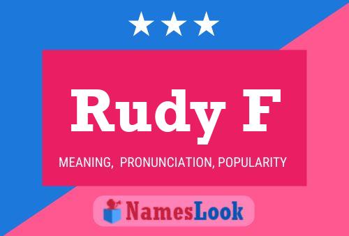 Rudy F Name Poster