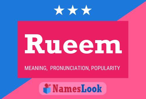 Rueem Name Poster