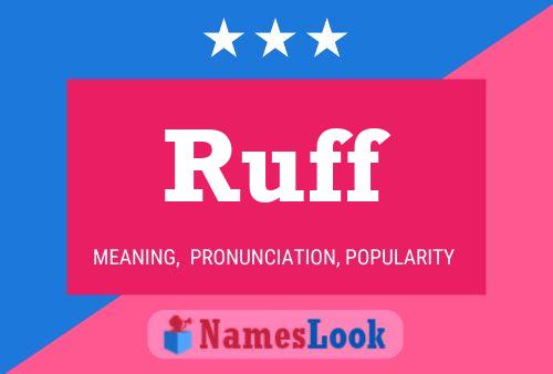 Ruff Name Poster