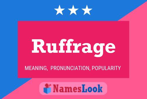 Ruffrage Name Poster