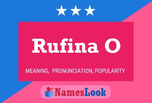 Rufina O Name Poster