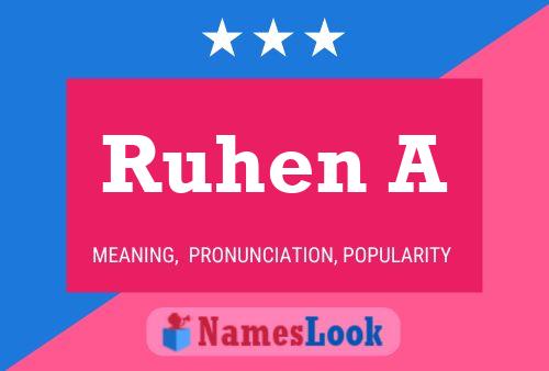 Ruhen A Name Poster