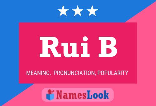 Rui B Name Poster