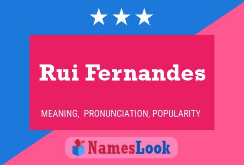 Rui Fernandes Name Poster