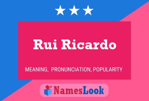 Rui Ricardo Name Poster