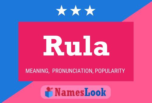 Rula Name Poster