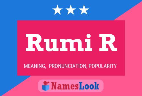 Rumi R Name Poster