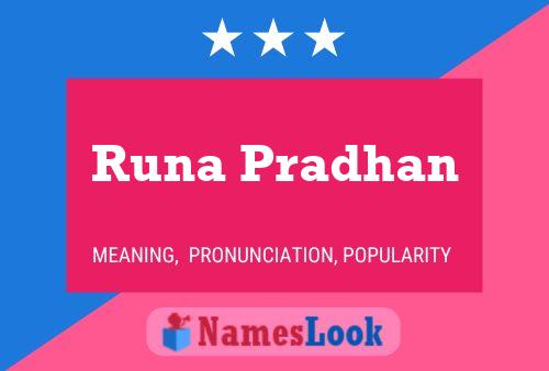 Runa Pradhan Name Poster