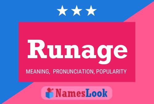 Runage Name Poster