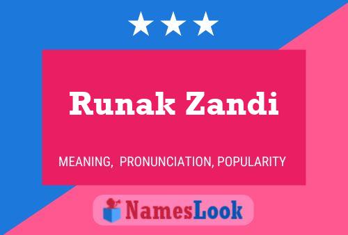 Runak Zandi Name Poster