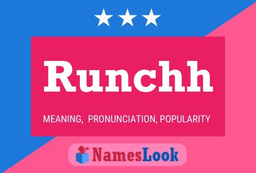 Runchh Name Poster