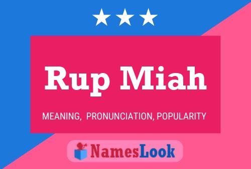 Rup Miah Name Poster