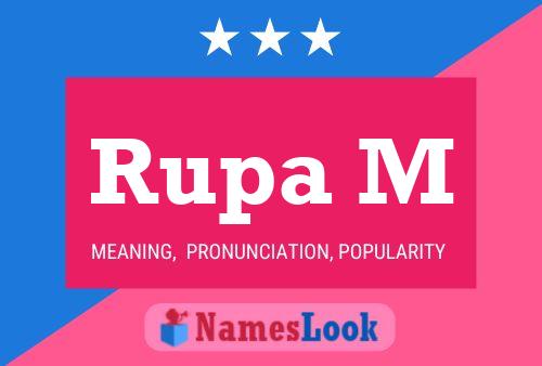 Rupa M Name Poster