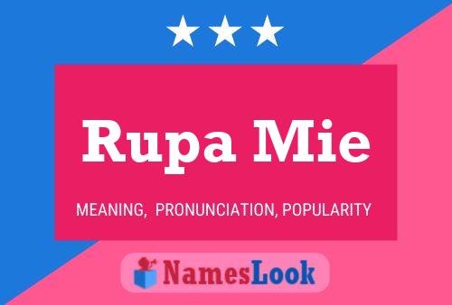 Rupa Mie Name Poster