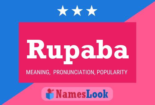 Rupaba Name Poster