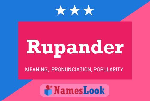 Rupander Name Poster