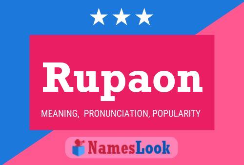 Rupaon Name Poster