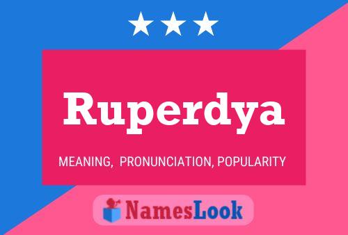 Ruperdya Name Poster