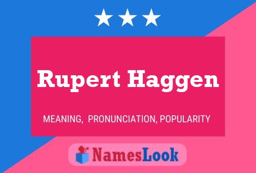 Rupert Haggen Name Poster