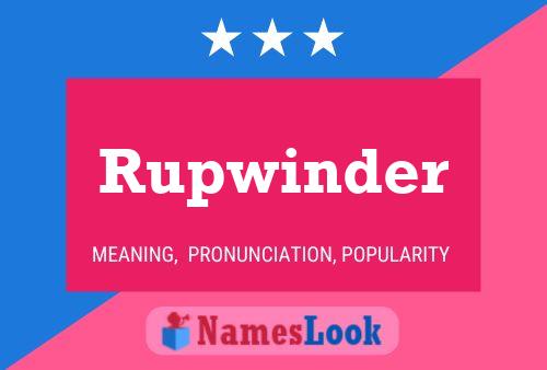 Rupwinder Name Poster