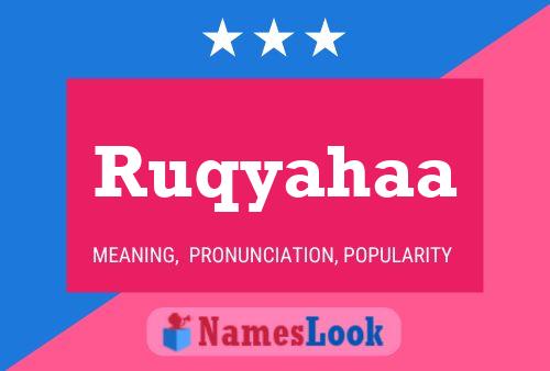 Ruqyahaa Name Poster