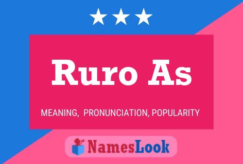 Ruro As Name Poster