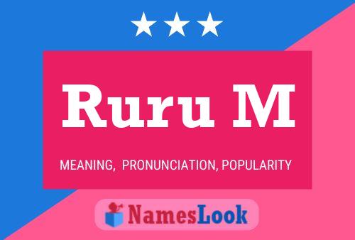 Ruru M Name Poster