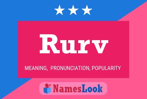 Rurv Name Poster