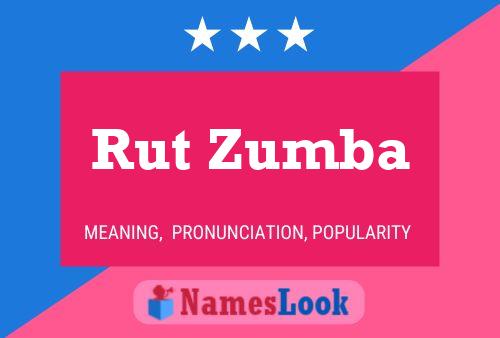 Rut Zumba Name Poster