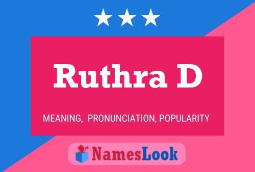 Ruthra D Name Poster