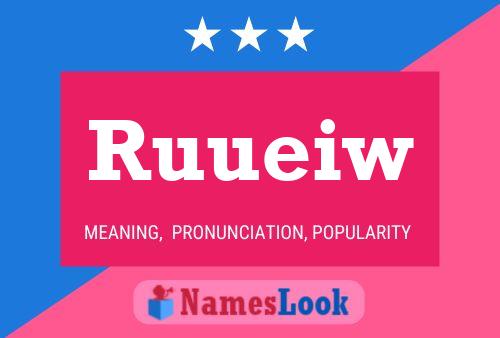 Ruueiw Name Poster