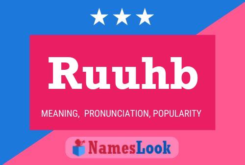 Ruuhb Name Poster