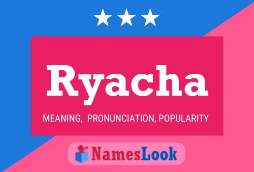 Ryacha Name Poster