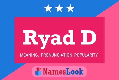 Ryad D Name Poster