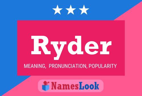 Ryder Name Poster