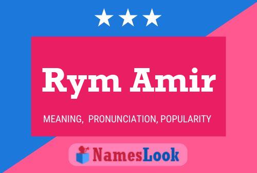 Rym Amir Name Poster