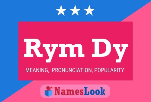 Rym Dy Name Poster