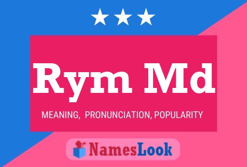 Rym Md Name Poster