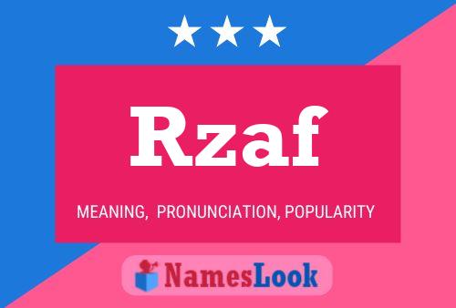 Rzaf Name Poster