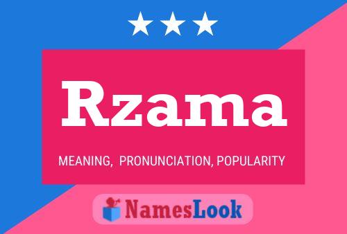 Rzama Name Poster