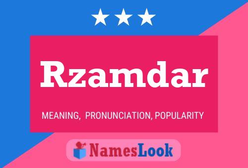 Rzamdar Name Poster