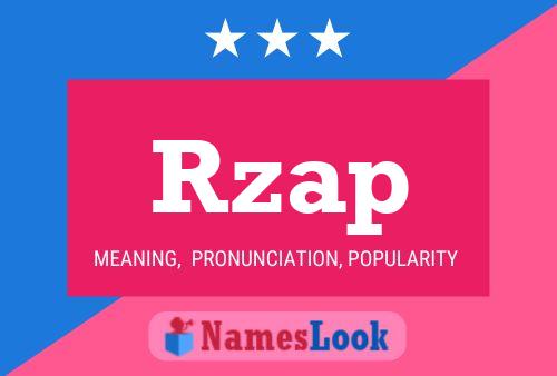 Rzap Name Poster