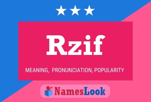 Rzif Name Poster