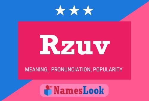 Rzuv Name Poster