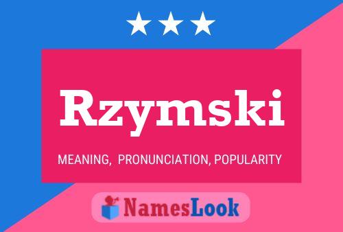 Rzymski Name Poster