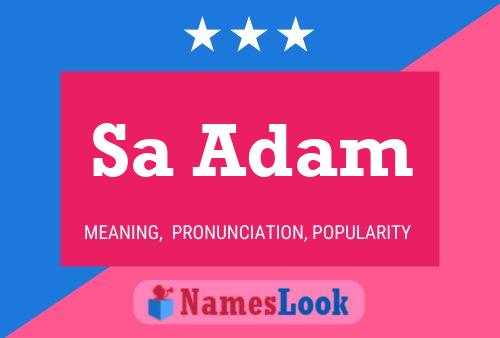 Sa Adam Name Poster