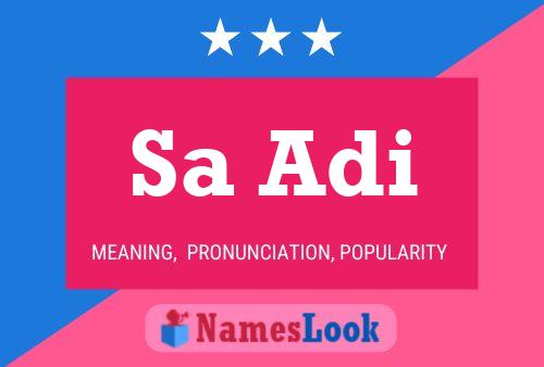 Sa Adi Name Poster