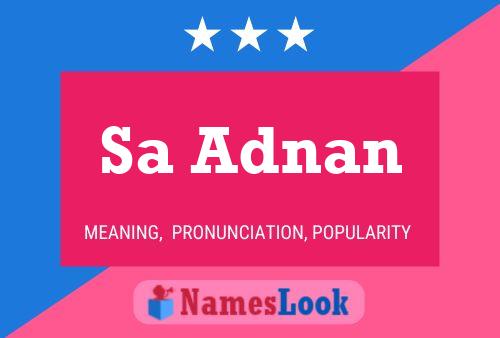 Sa Adnan Name Poster